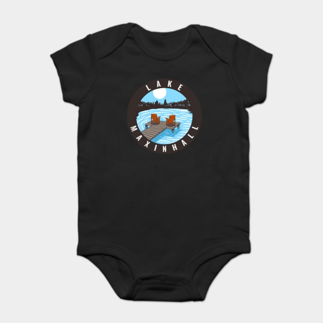 Lake Maxinhall Moon Baby Bodysuit by Camp Happy Hour